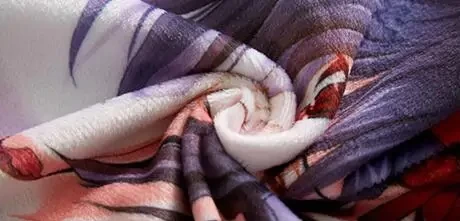 Plush dakimakura-hoesstof met een pluizige microvezeltextuur